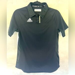 Adidas polo shirt utility climacool MEDIUM black gym training running outdoors